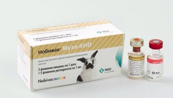 Вакцина для кроликов Нобивак Myxo-RHD
